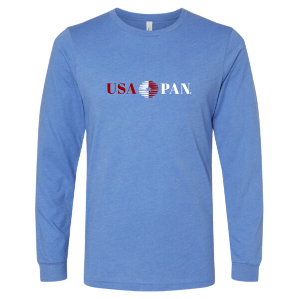 USA Pan Printed - Unisex Heather CVC Long Sleeve Tee Thumbnail