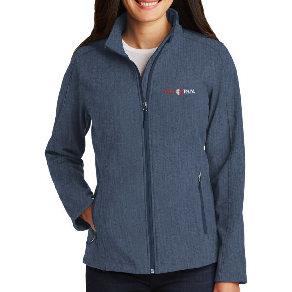 USA Pan Embroidered - Ladies Core Soft Shell Jacket Thumbnail