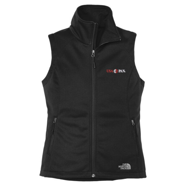 USA Pan Embroidered - Ladies Ridgewall Soft Shell Vest Thumbnail
