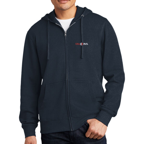 USA Pan Embroidered - Fleece Full Zip Hoodie Thumbnail