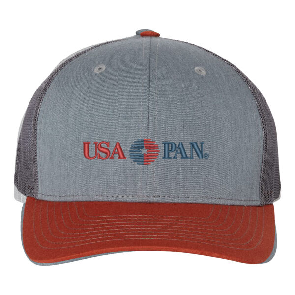 USA Pan Embroidered- - Snapback Trucker Cap Thumbnail