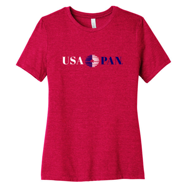 USA Pan Printed-Women's Relaxed CVC Tee Thumbnail