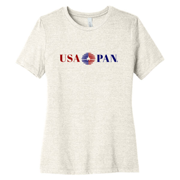 USA Pan Printed-Women's Relaxed CVC Tee Thumbnail
